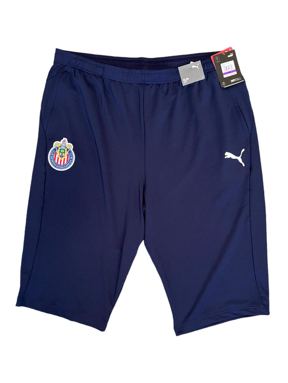 Puma 2019-20 Chivas Three-Quarter Training Pants Navy Blue Size 2XL 2X-Large NEW